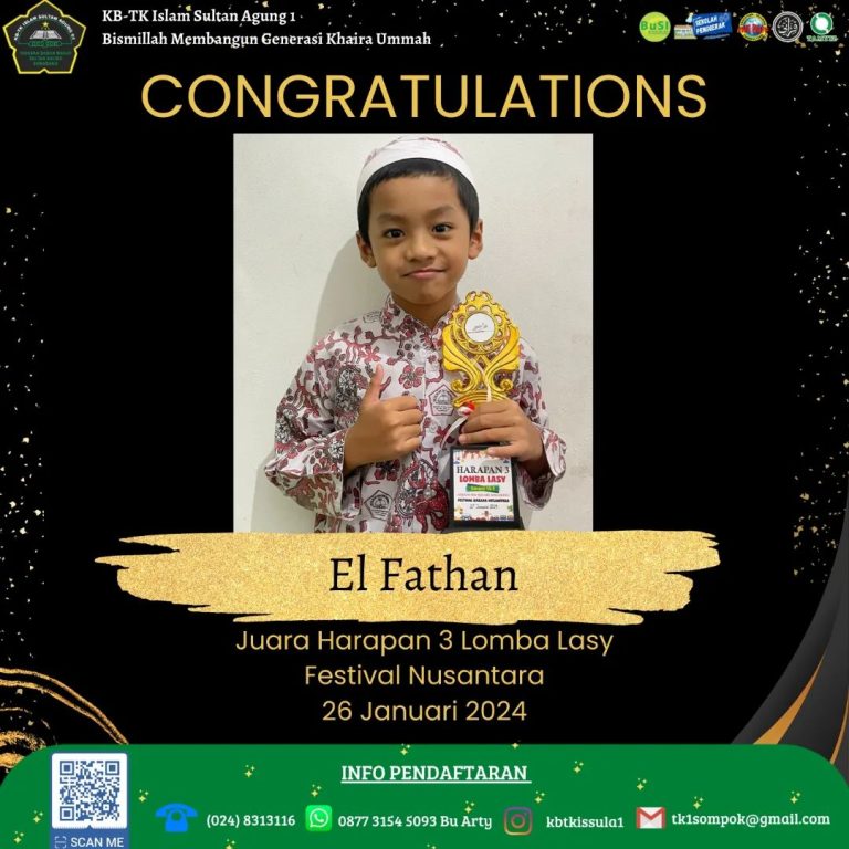 Juara Harapan 3 Lomba Lasy Festival Nusantara