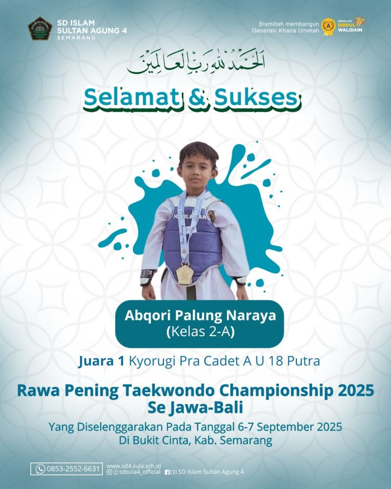 Pendekar Muda Jawa-Bali: Abqori Palung Naraya Raih Medali Emas di Rawa Pening Taekwondo Championship 2025