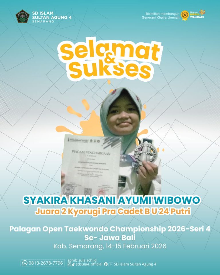 Awal Tahun yang Gemilang: Syakira Khasani Ayumi Wibowo Raih Juara di Palagan Open Taekwondo 2026