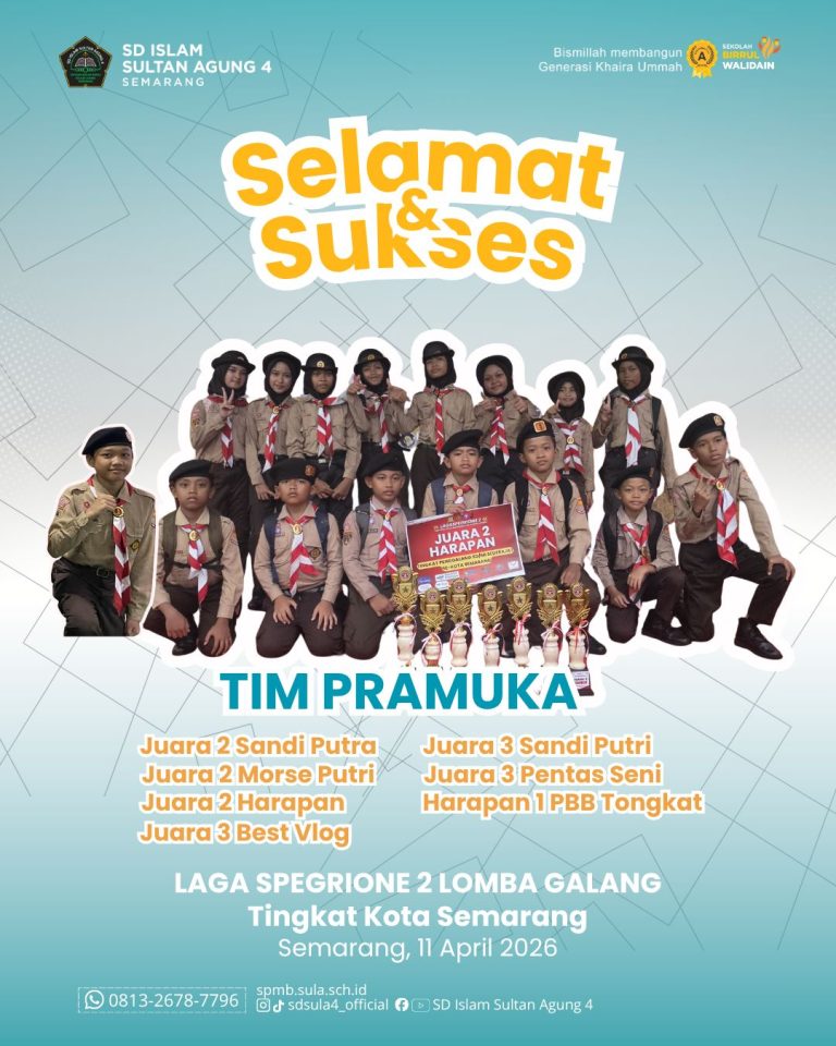 Tangkas dan Cerdas: Tim Pramuka SDI Sula 4 Borong Trofi di Laga Spegrione 2