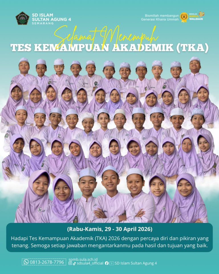Persiapan Masa Depan: Siswa SD Islam Sultan Agung 4 Semarang Siap Tempuh Tes Kemampuan Akademik (TKA) 2026